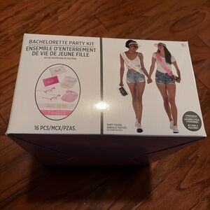 Bachelorette Party Kit with Pink and White Accessories